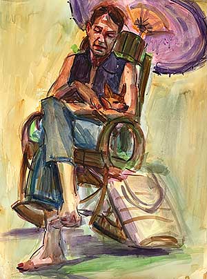 "Chalee and Her Dog" - Alexandra Eyer Fine Portraits.